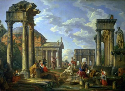 Rovine romane con un profeta, 1751 da Giovanni Paolo Pannini